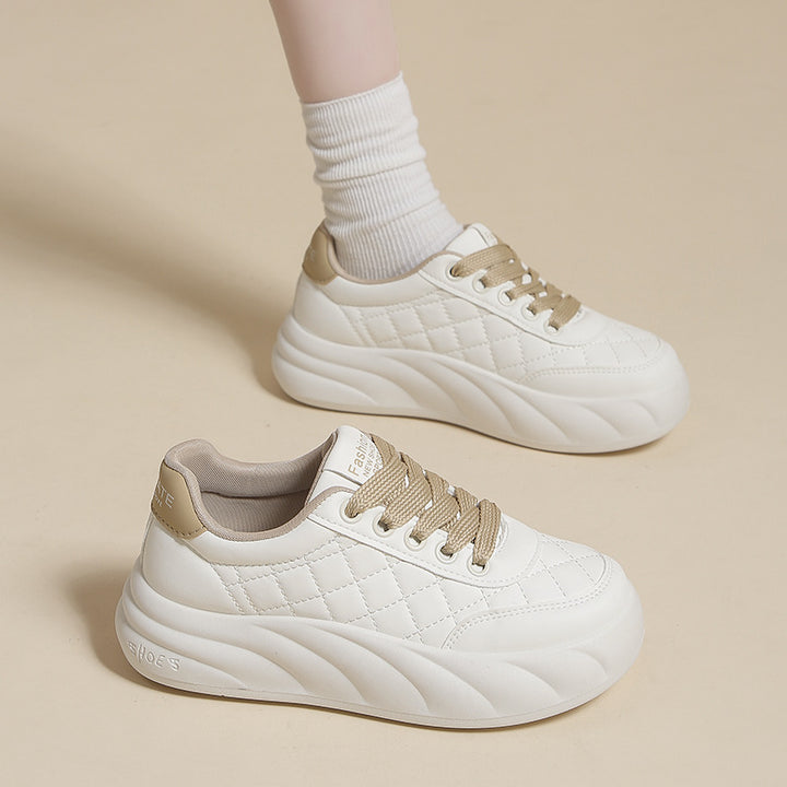 Dame Sneakers med polstret sål og quiltet design Stilla