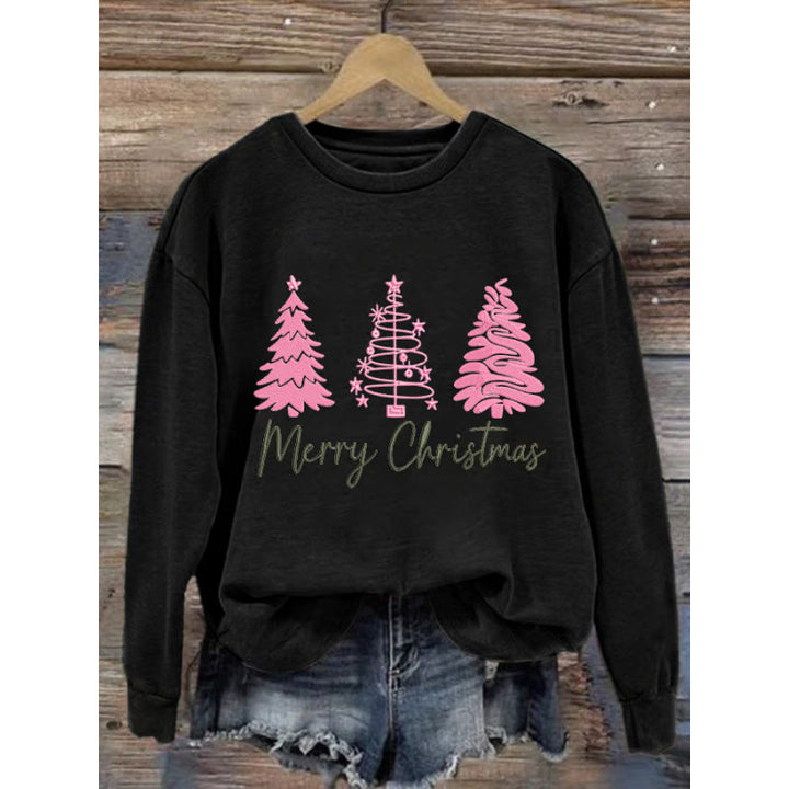 Kvinder komfortabel jul sweatshirt med festlig print Skovae