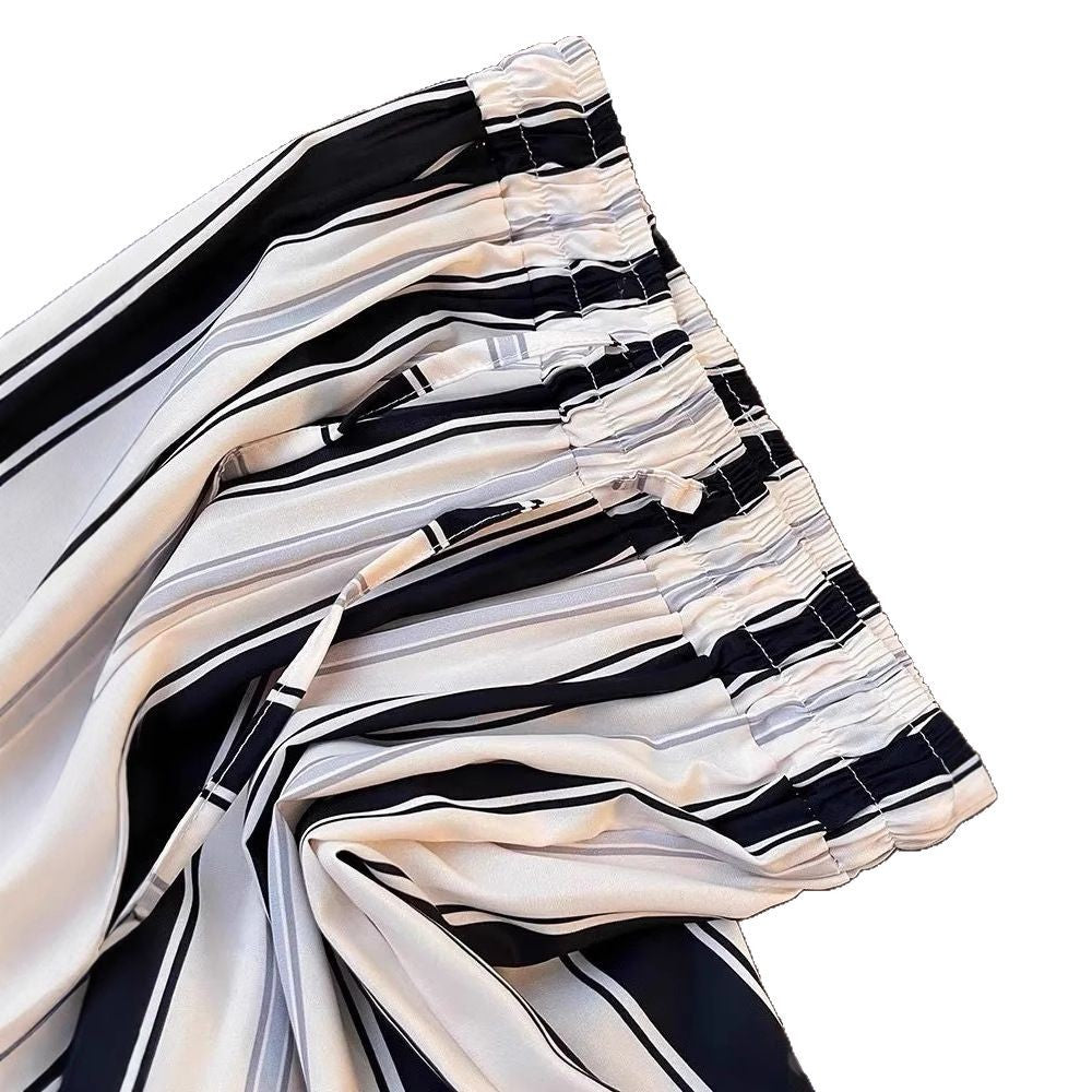 Kvinder Elegant og Behagelig Stribet Culotte Shorts Skovae