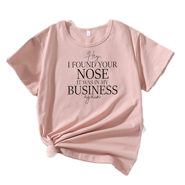 Kvinder Humoristisk Fritid Bomulds T-shirt Stilla