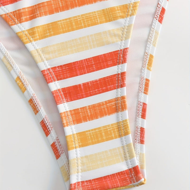 Dame Sporty Stripe Bikini Skovae