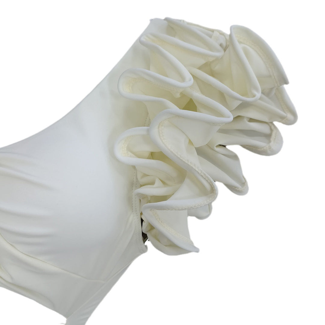 Dame heldragt badedragt med raffinerede rynker og cut-out-design Stilla