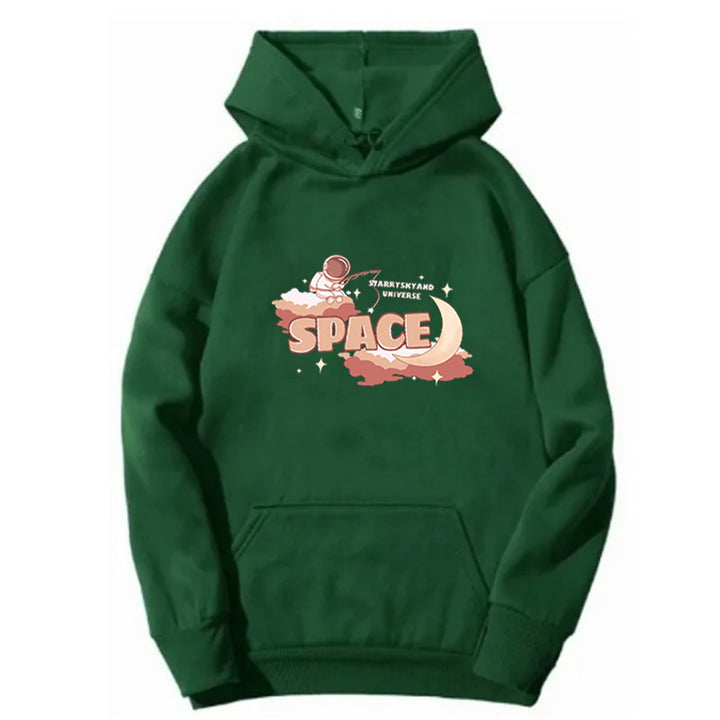 Kvinders hoodie med kreativ rumdesign Skovae