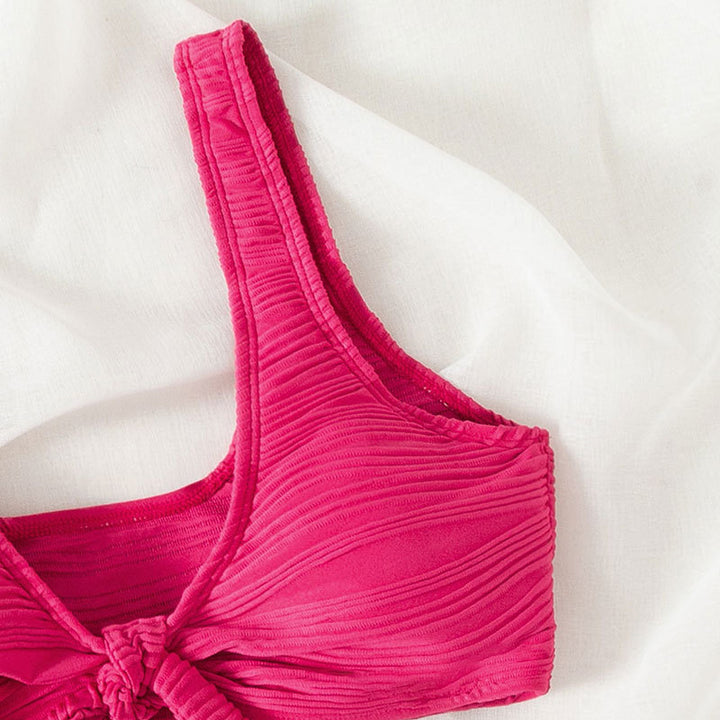 Dame Sporty bikini med knudedesign og høj komfort Skovae