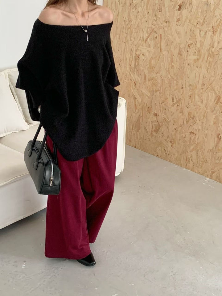 Kvindernes oversized sweater med stilfuldt, blødt stof og afslappet snit Stilla