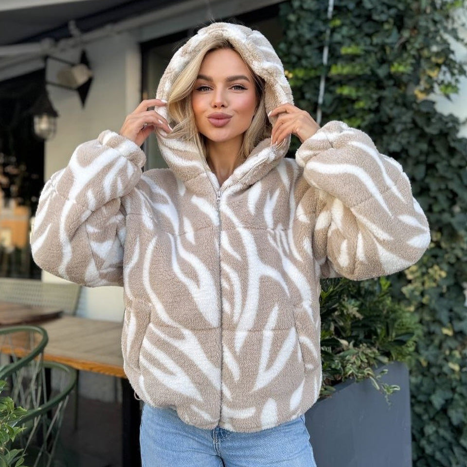 Kvinders behagelige fleecejakke med oversized pasform Skovae