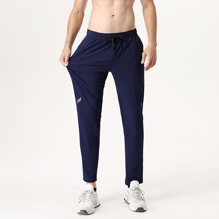 Herrer Sporty hverdag fritidsbukser med elastisk talje og praktiske sidelommer Stilla