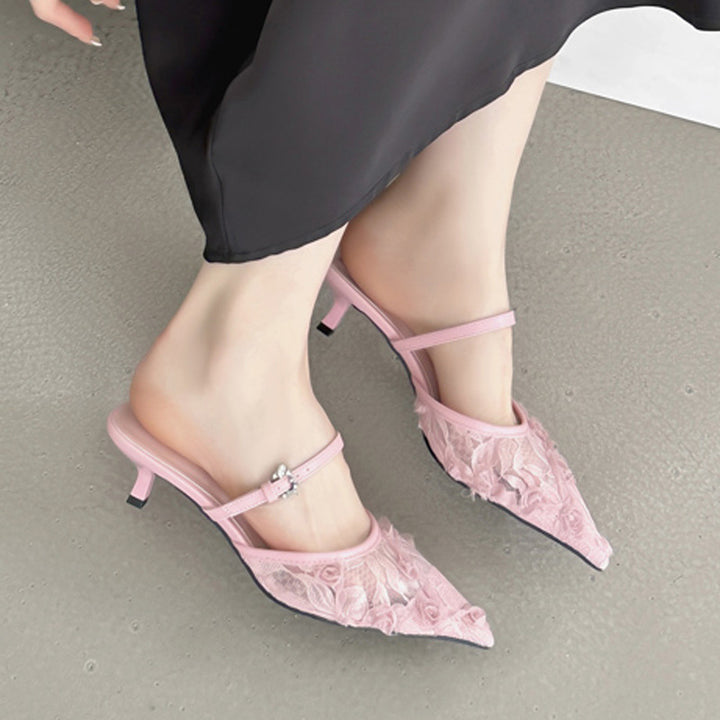Dame Sling Sneakers med delikat spids-Design og justerbar rem Stilla