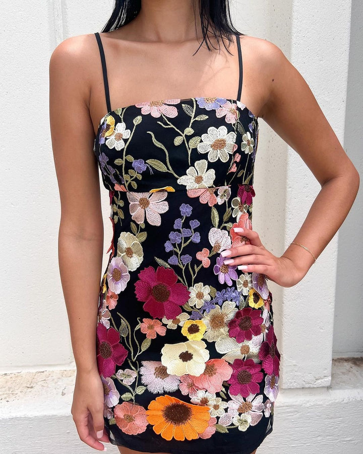 Dame Rueskjole med florale spidsdetaljer Stilla