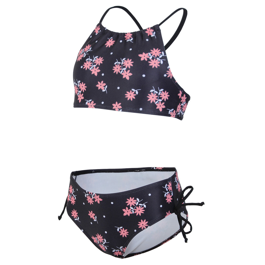 Dame bikini-sæt med justerbare stropper og blomstermønster Stilla