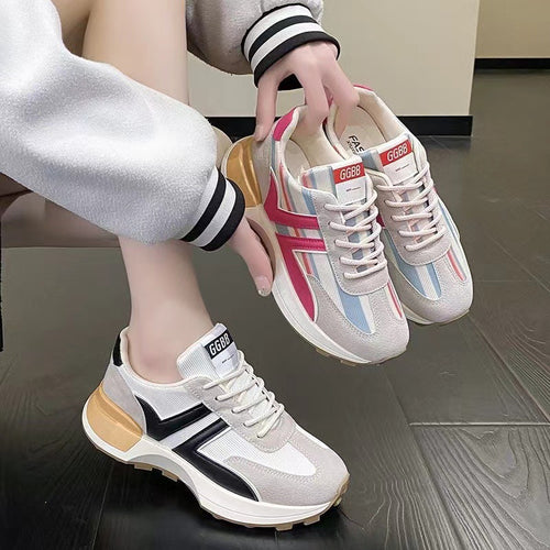 Damer Modische og Dæmpende Sneakers med højere Sål Stilla