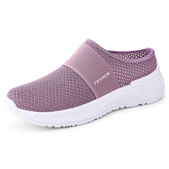 Dame Komfortable Slip-On Sneakers i åndbart mesh med fleksibel sål Stilla