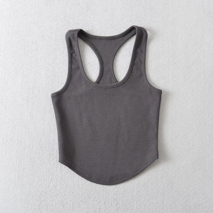 Dame sporty tanktop med racerback og kvalitets ribstruktur Stilla