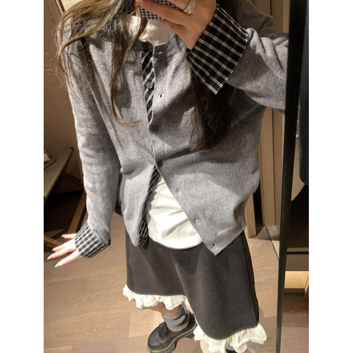 Kvindernes cardigan med fin cashmere-blanding og elegant knaplukning Stilla