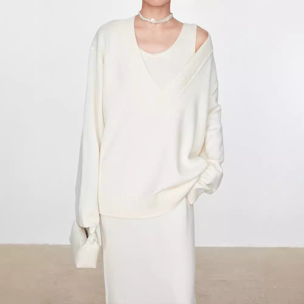 Dame Oversized Pullover lavet af blød uld Stilla