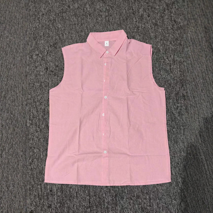 Herrer fritids sommer vest skjorte Stilla