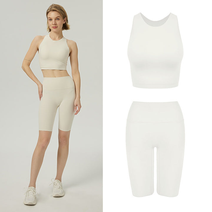 Dame Sporty Sæt med høj talje og racerback-design Stilla