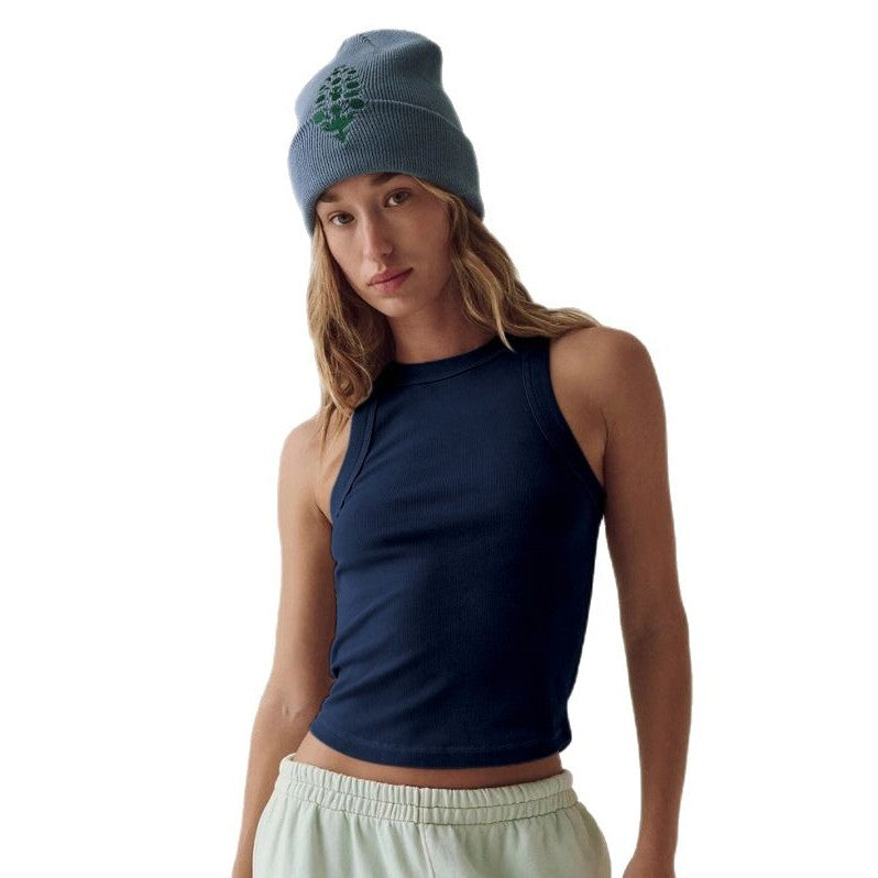 Damer sporty crop-top i høj kvalitet, åndbart bomuld med racerback-design Stilla