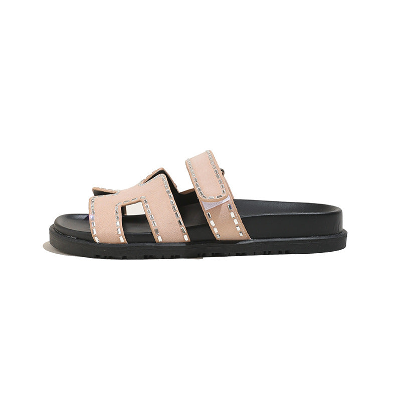 Dame Casual Slides med justerbare remme og moderne design Stilla