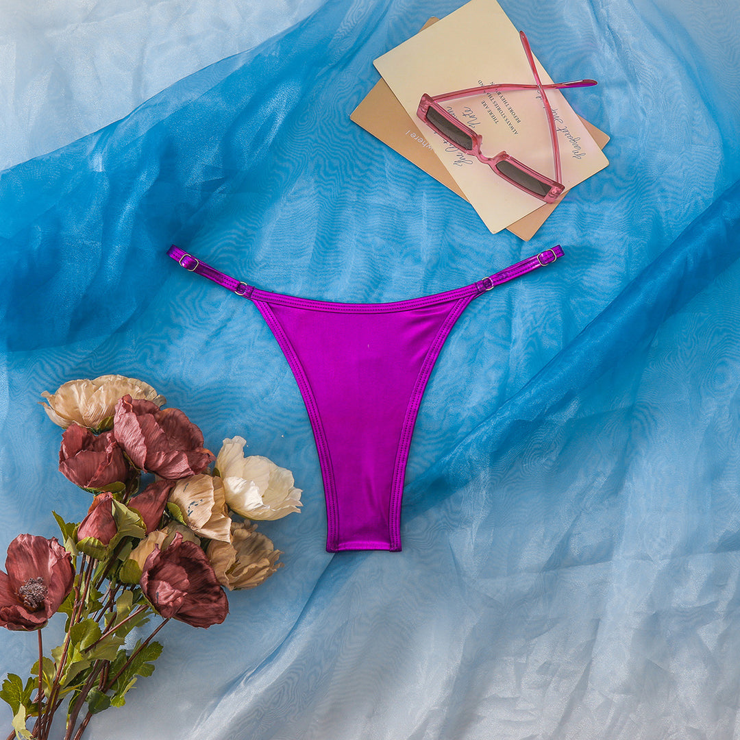 Dame Højskåret Bikini-Trusse med elegant design Skovae