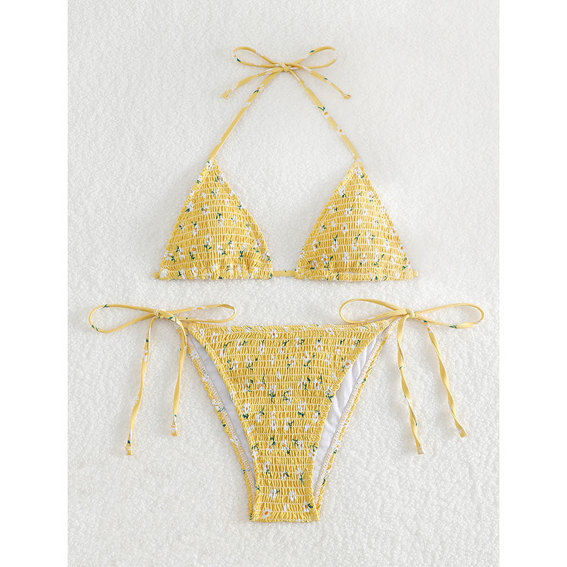 Dame Livlig Stribet Hæklet Bikini-Sæt Stilla