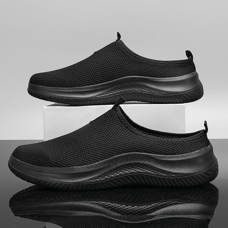 Unisex nan lette netstof slip-on sneakers med åndbart overmateriale, dempende EVA-mellemsål og skridsikre profil såler Skovae