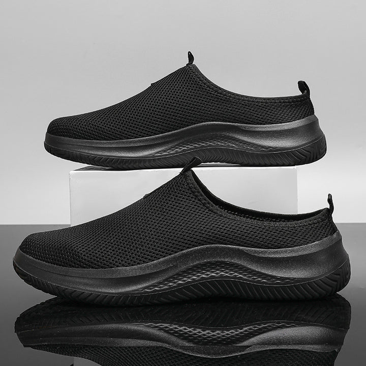 Unisex nan lette netstof slip-on sneakers med åndbart overmateriale, dempende EVA-mellemsål og skridsikre profil såler Skovae