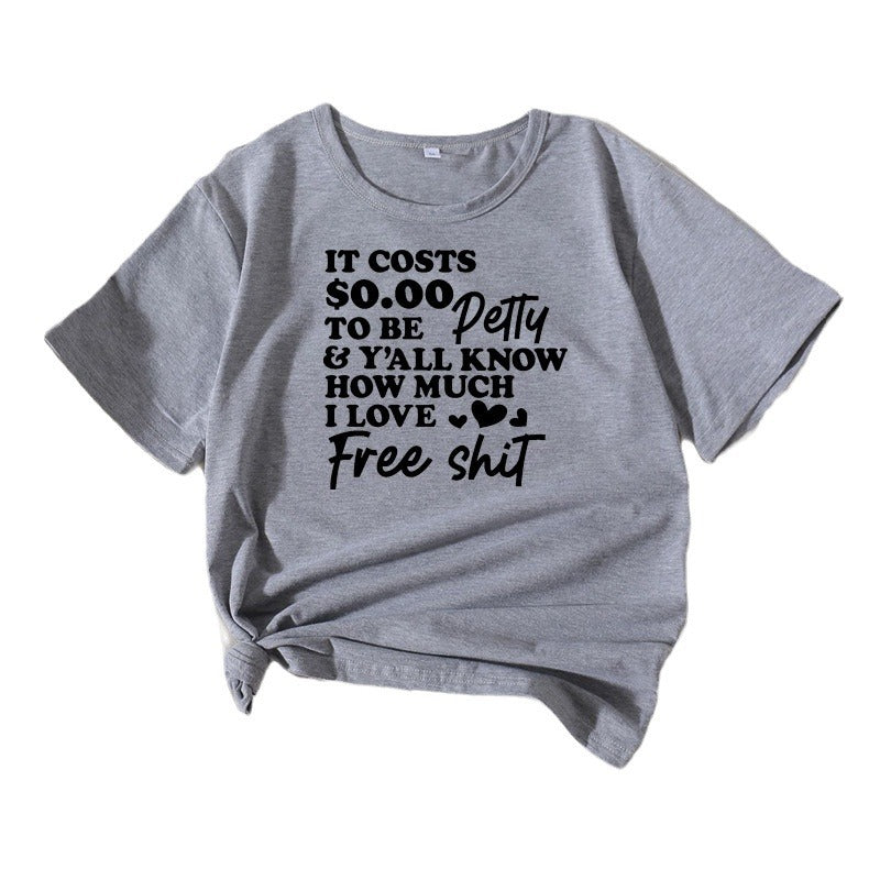 Dame Fritid Sjov Slogan T-Shirt Stilla
