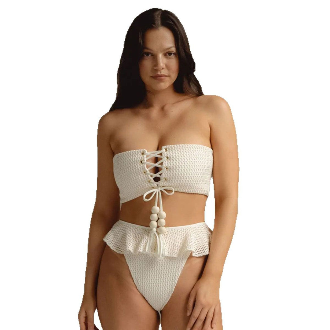 Dame Bikini-sæt med raffineret flæse-design og kreative detaljer Stilla