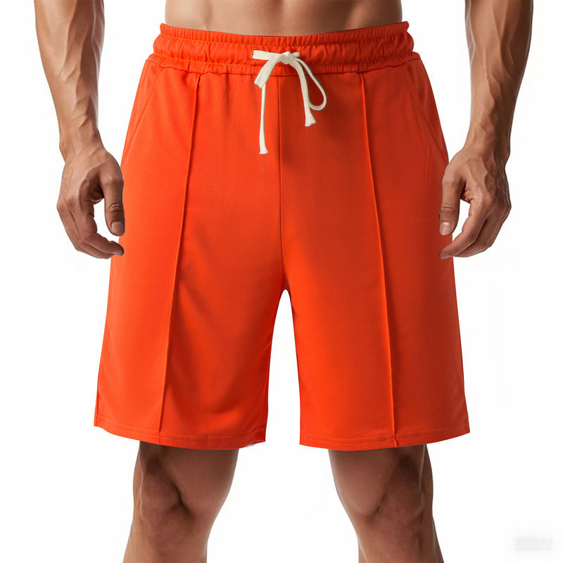 Herren knælange Relax-Bermuda med flad press fold, elastisk tunneltræk og sidelommer Skovae