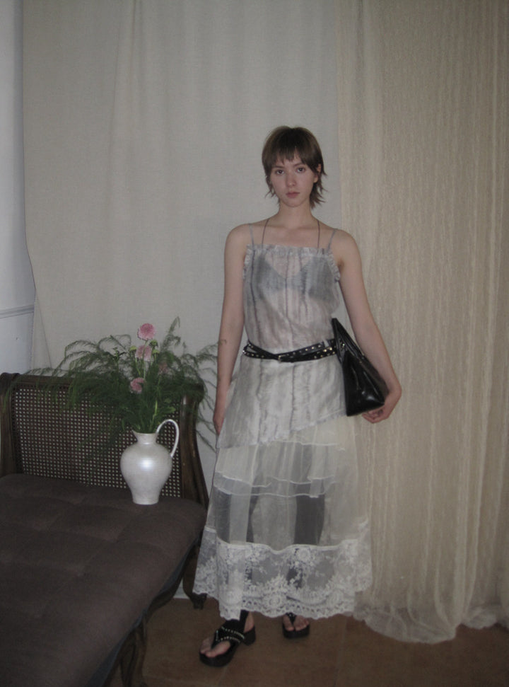 Dame elegant spidsetop med romantiske detaljer Stilla
