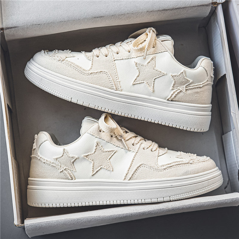 Dame Fritid Stjerner-Mønster Sneakers Stilla