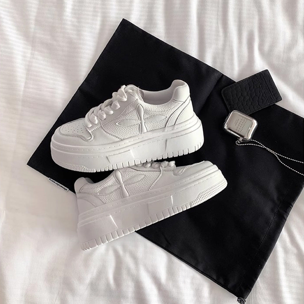 Dame Premium Plateau Sneakers med tykt sålprofil og innovativ dæmpningsteknologi Stilla