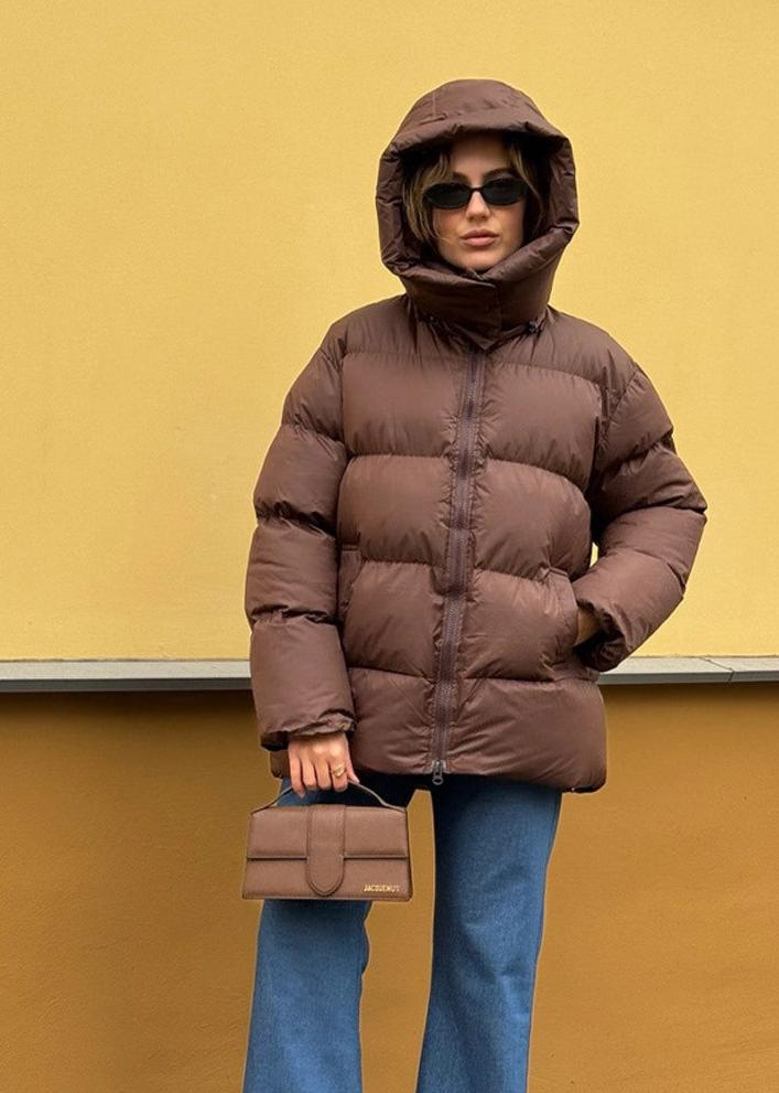 Stilla | Chokolade-Pufferjakke - Behagelig og Trendy