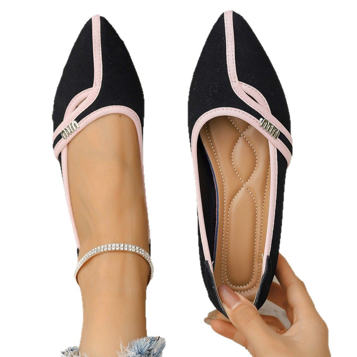 Dame spidse ballerinaer med elegante detaljeudsmykninger Stilla