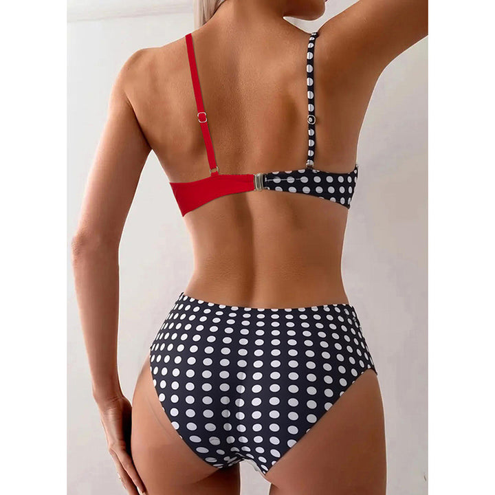 Damer bikini-sæt med moderne indpakningsdesign og justerbare stropper Skovae