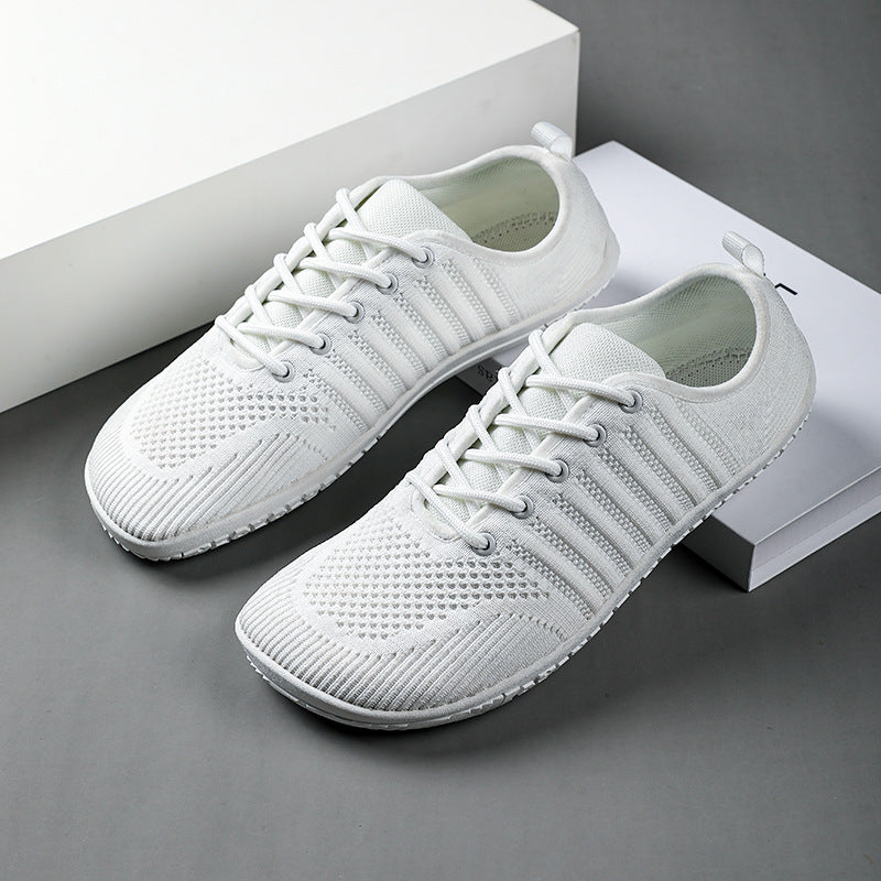 Unisex nan åndbar strik-sneaker med hukommelsesskumsindlæg og fleksibel gummi-sål Skovae