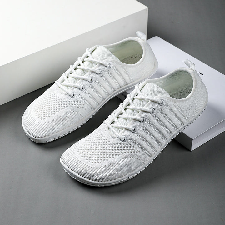 Unisex nan åndbar strik-sneaker med hukommelsesskumsindlæg og fleksibel gummi-sål Skovae