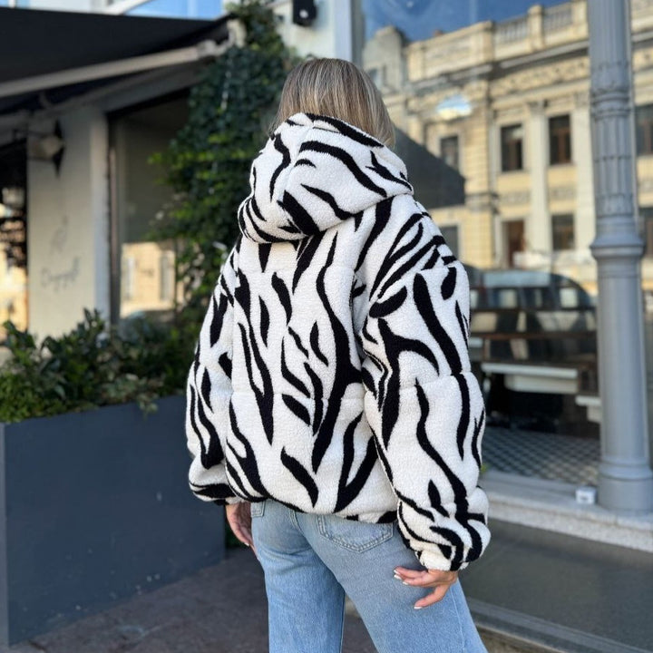 Kvinders behagelige fleecejakke med oversized pasform Skovae