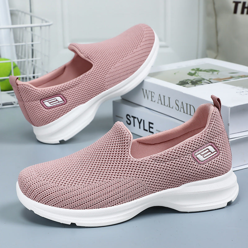 Dame Åndbare Slip-on Sneakers med fleksibel netstruktur og skridsikker sål Stilla