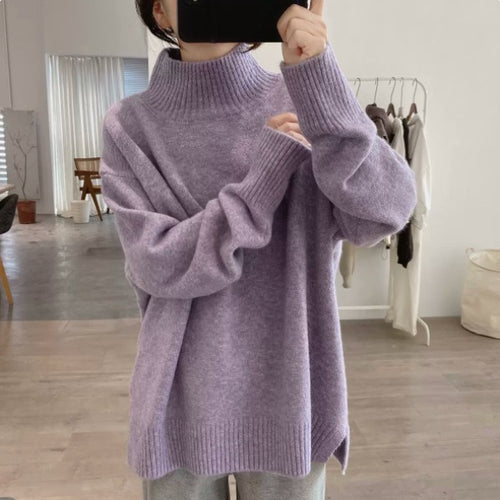 Femme Chunky Strik Højkrave sweater Stilla