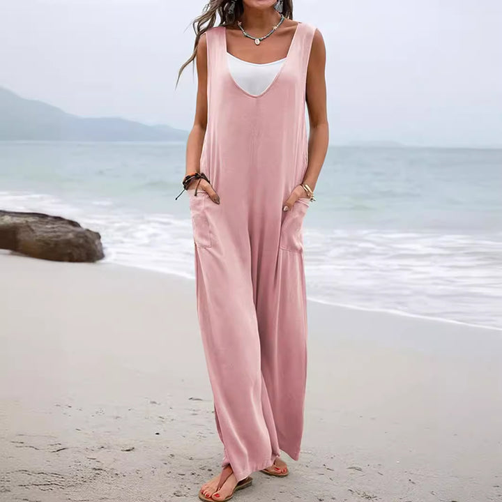 Dame Behagelig Sommeroverall med bred pasform og praktiske lommer Stilla
