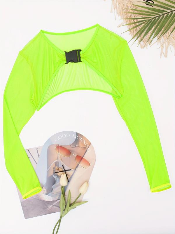 Dame one-piece badedragt med mode cut-out og lange ærmer Skovae