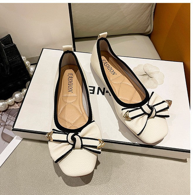 Dame ballerinas med raffineret sløjfedesign og elegant pyntedetalje Stilla