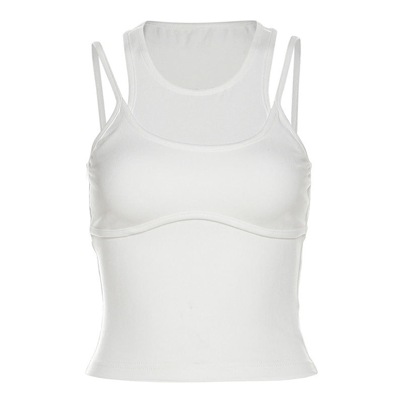 Dame Sporty crop top med justerbare stropper og tætsiddende snit Stilla