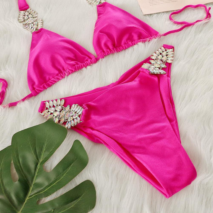 Dame-Bikini-sæt med rhinestones Stilla