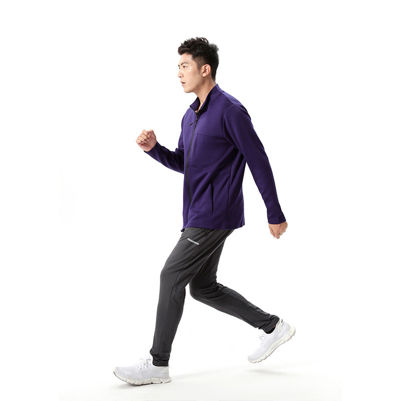 Herrer Funktionel Sportjakke med innovativt Materialmix Stilla