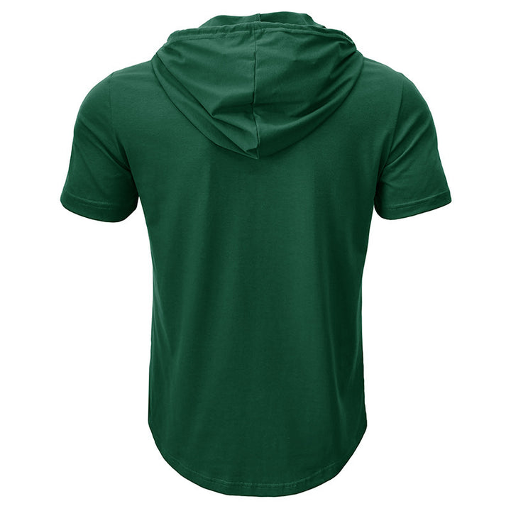 Herre Kortærmet Hoodie T-Shirt Stilla