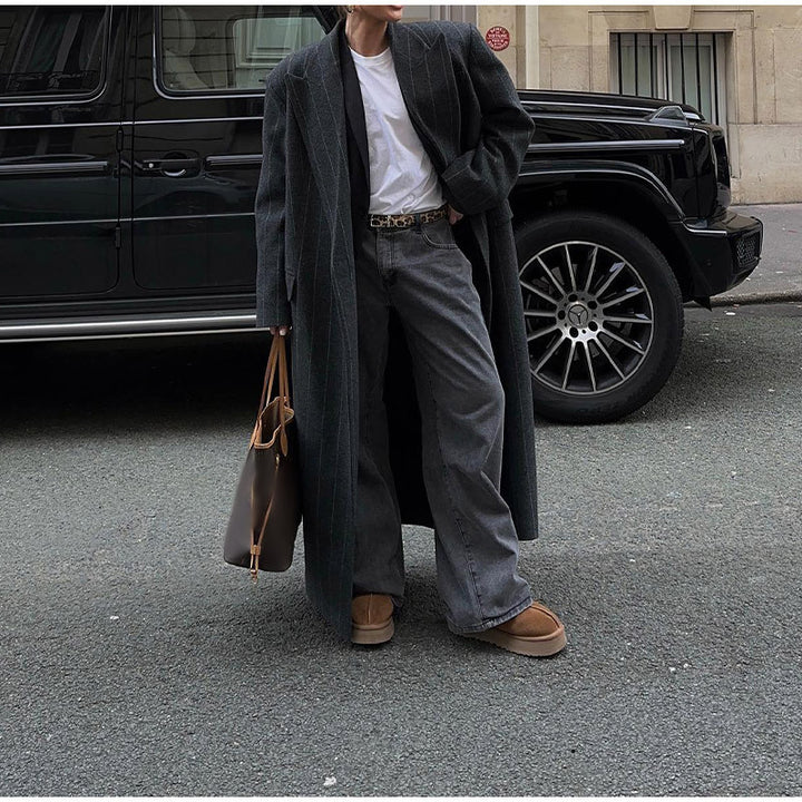 Dame elegant lang skåret blazer Stilla