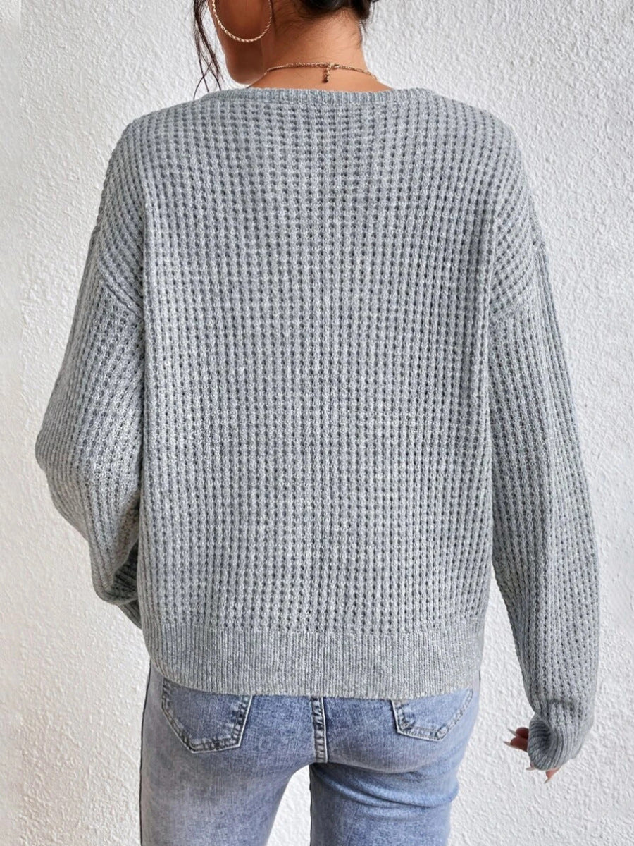 Femme Struktureret Langærmet Pullover-Sweater Stilla
